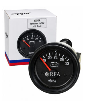INSTRUMENTO RELOJ MEDIDOR - VOLTIMETRO 16-32V 52MM ALPHA