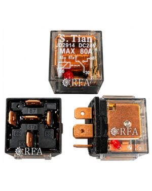Relay 5 Pin 24V 80 AMP